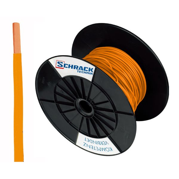 PVC Insulated Single Core Wire H07V-U 1.5mmý orange (coil) image 1