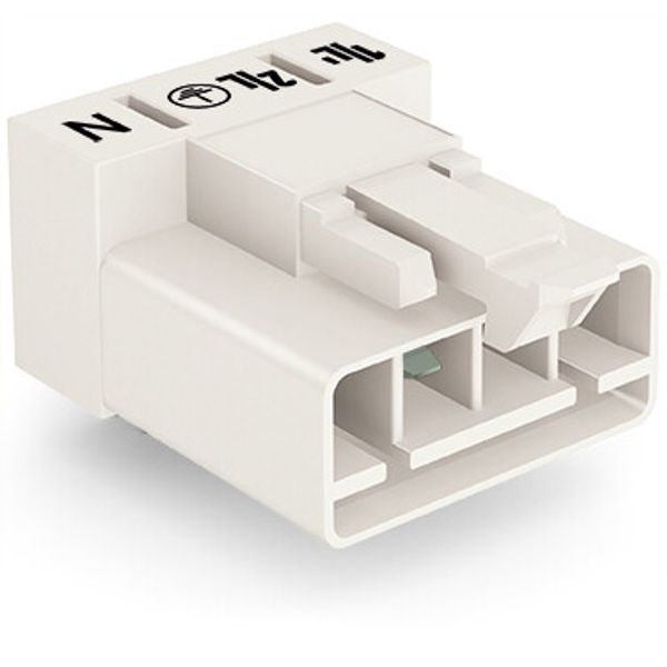 Plug for PCBs angled 4-pole white image 2