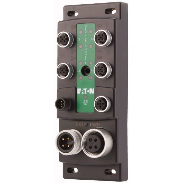 SWD Block module I/O module IP69K, 24 V DC, 8 outputs with separate power supply, 4 M12 I/O sockets image 3