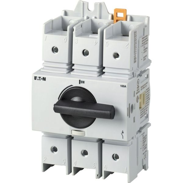 Switch-disconnector, R9, UL98, 60 A, service distribution board mounting, 3 pole, With black rotary handle image 3
