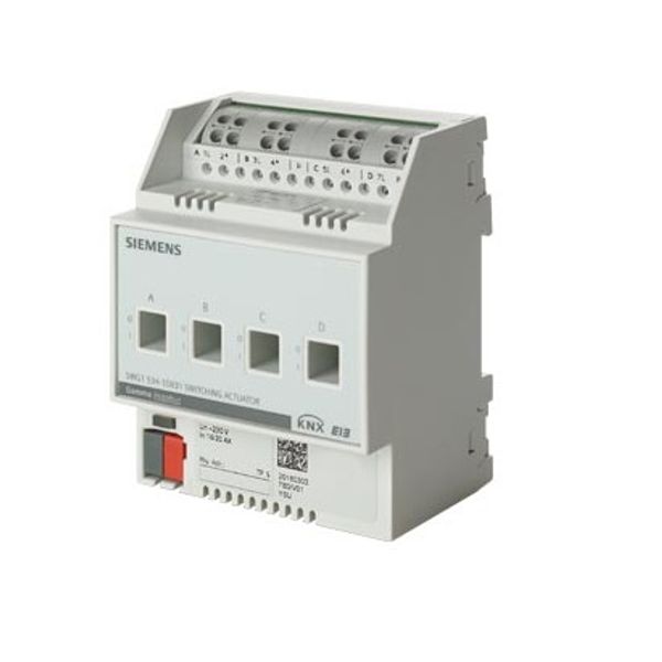 KNX Switching actuator 4 x 10AX, 230V AC image 1