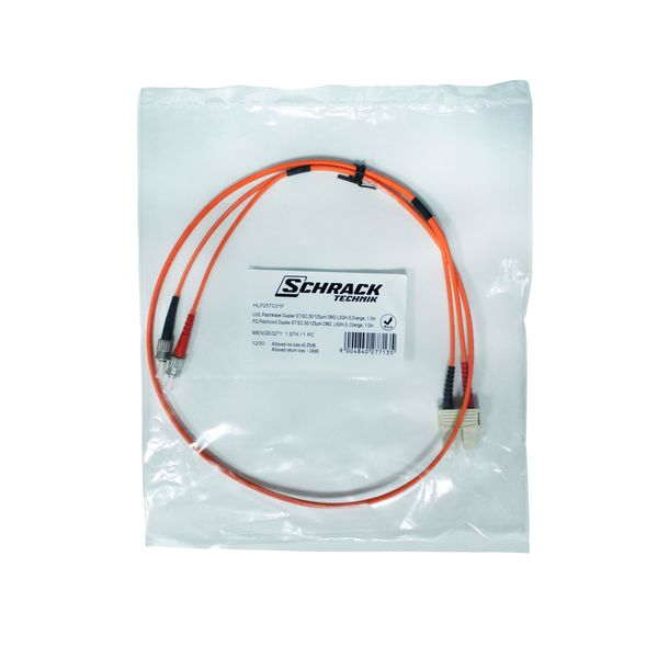 FO Patchcord Duplex ST/SC,50/125æm OM2, LS0H-3, orange,10.0m image 3