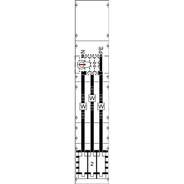 KA4038 CT meter panel, Field width: 1, Rows: 0, 1350 mm x 250 mm x 160 mm, IP2XC image 5