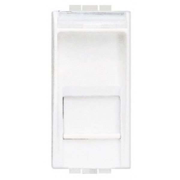 RJ45 socket LivingLight category 6A STP 1 module white image 1