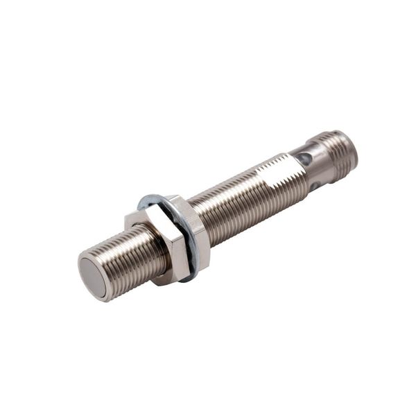 Proximity sensor, inductive, nickel-brass, long body, M12, shielded, 4 image 1