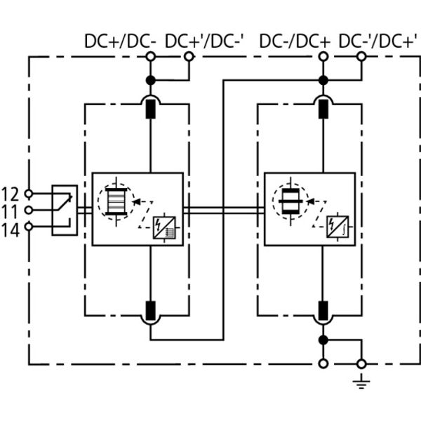 Coord. lightn. current arrester Type 1 DEHNsecure M for d.c. circuits image 3