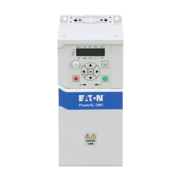 Variable frequency drive, 230 V AC, 1-phase, 7.8 A, 1.5 kW, IP20/NEMA0, Radio interference suppression filter, 7-digital display assembly, Setpoint po image 10