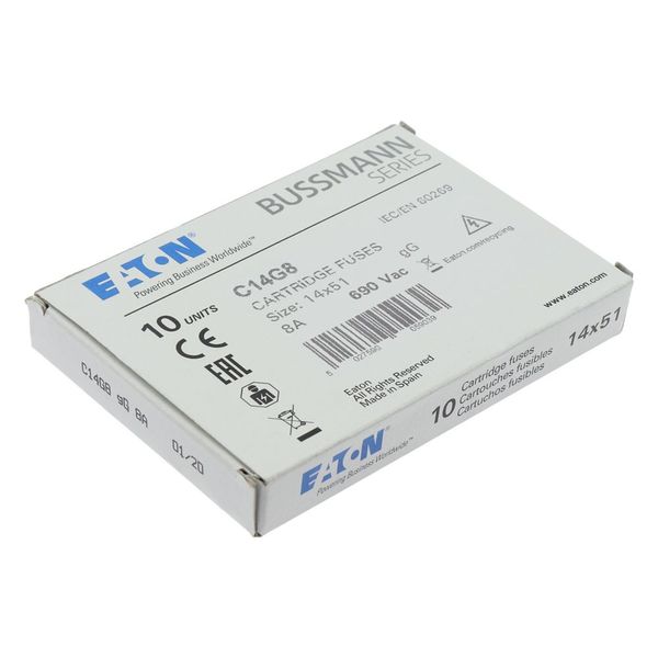 Fuse-link, LV, 8 A, AC 690 V, 14 x 51 mm, gL/gG, IEC image 13