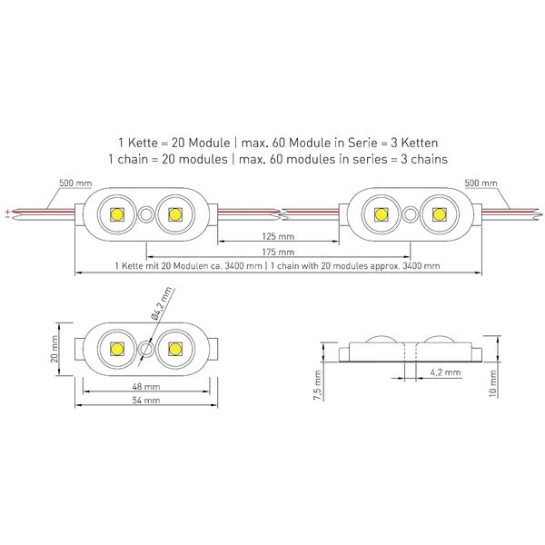 LED module ensures Twin 12 WW (Warm white)  IP65  CRI/RA 90+ image 6