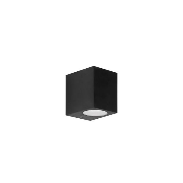 Wall fixture IP44 Kubo Single Emission GU10 7W Black image 1