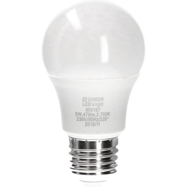 LED SMD Bulb - Classic A60 E27 5.5W 470lm 2700K Opal 180° image 1