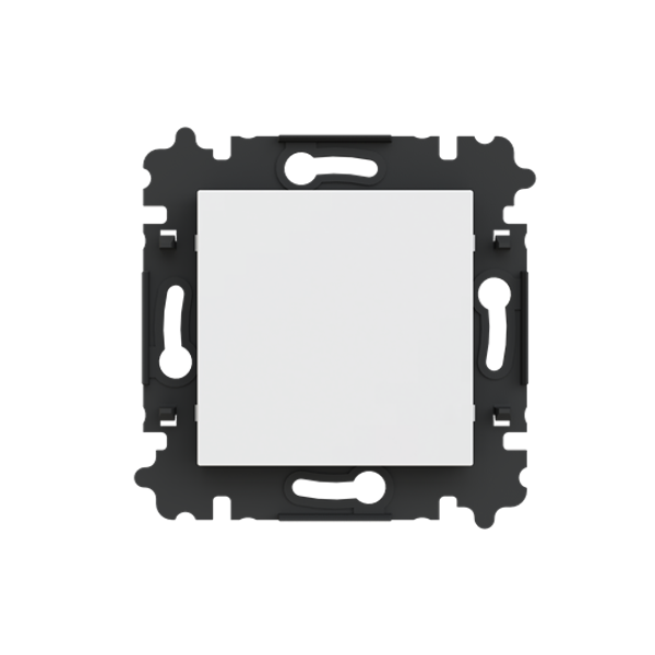 3902H-A00001 16W Cable Outlet / Blank Plate / Adapter Ring Blind plate None grey - Levit image 1