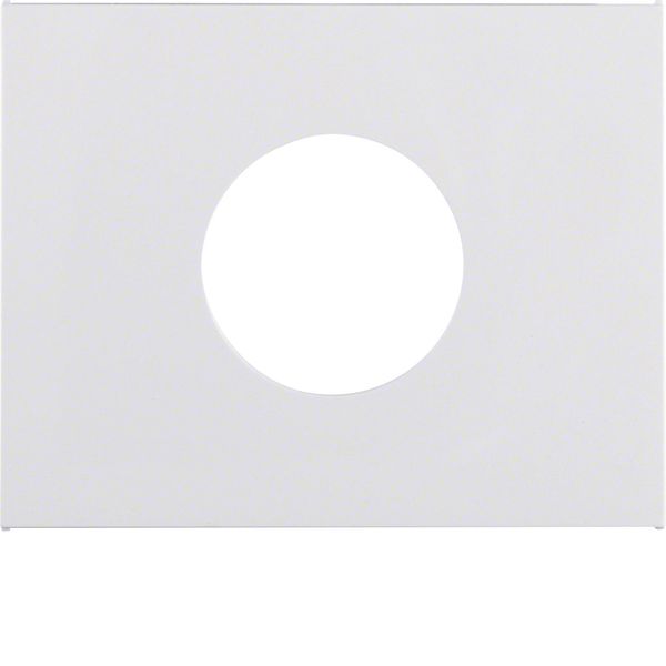 Centre plate for push-button/pilot lamp E10, K.1, p. white glossy image 1