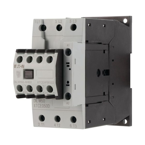 Contactor, 380 V 400 V 22 kW, 2 N/O, 2 NC, RDC 24: 24 - 27 V DC, DC operation, Screw terminals image 9