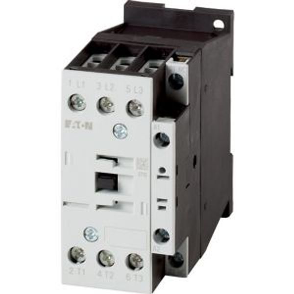 Contactor, 3 pole, 380 V 400 V 15 kW, 1 NC, RDC 24: 24 - 27 V DC, DC operation, Screw terminals image 5