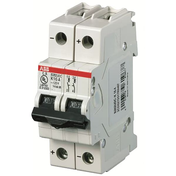 S202UDC-K50 Miniature Circuit Breaker - 2P - K - 50 A image 1