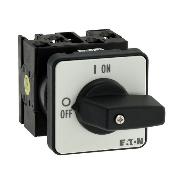 On-Off switch, T0, 20 A, flush mounting, 2 contact unit(s), 3 pole, with black thumb grip and front plate image 14