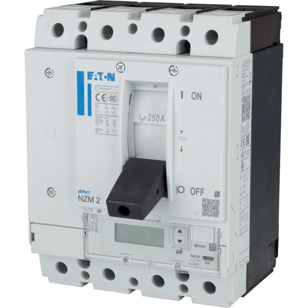 NZM2 PXR25 circuit breaker - integrated energy measurement class 1, 250A, 4p, variable, Screw terminal image 14