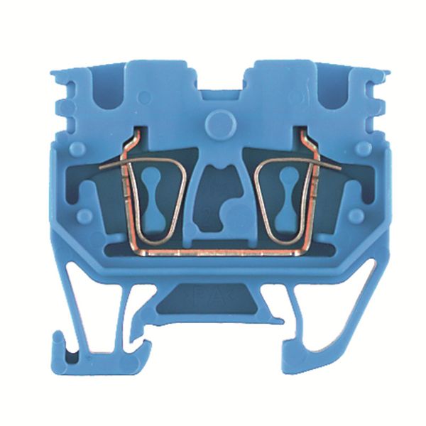 Feed-through terminal block, Tension-clamp connection, 2.5 mm², 800 V, image 1