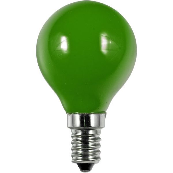 LED E14 Fila Ball G45x75 230V 1W AC Green Non-Dim image 2