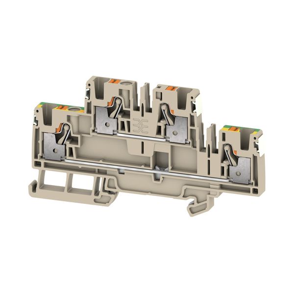 Multi-tier modular terminal, PUSH IN, 4 mm², 800 V, 32 A, Number of le image 1