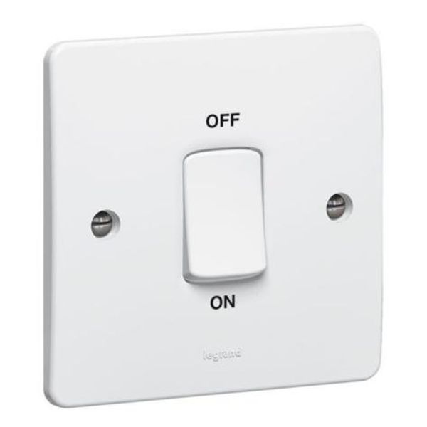 Double pole switch Synergy - Double pole - 45 A 250 V~ - 86x86 mm - white image 1