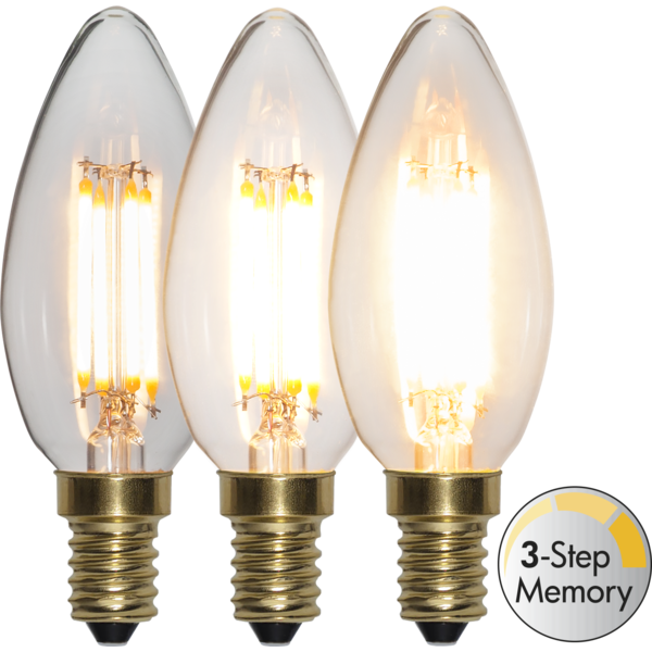 LED Lamp E14 C35 Soft Glow 3-step memory image 2