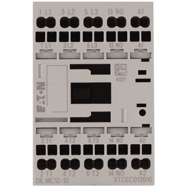 Contactor, 3 pole, 380 V 400 V 5.5 kW, 1 N/O, 48 V 50 Hz, AC operation, Spring-loaded terminals image 2