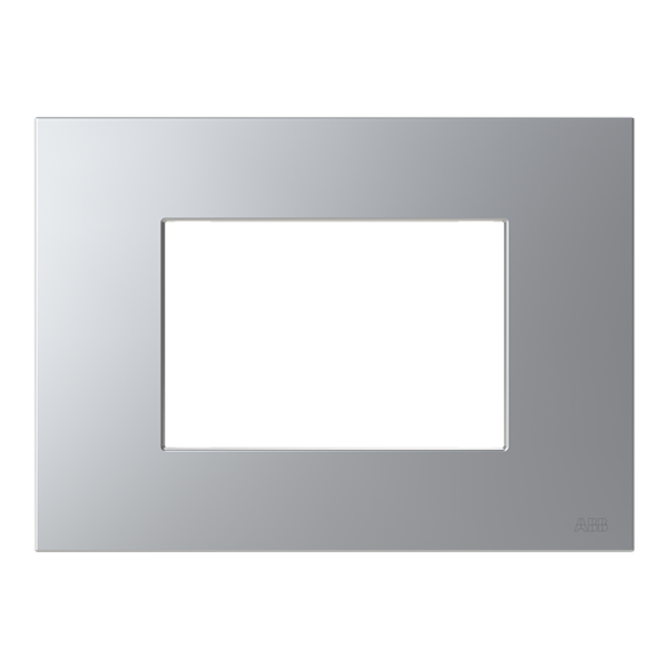 N2373 PL Frame - 1-gang / 3-modules - Silver image 1