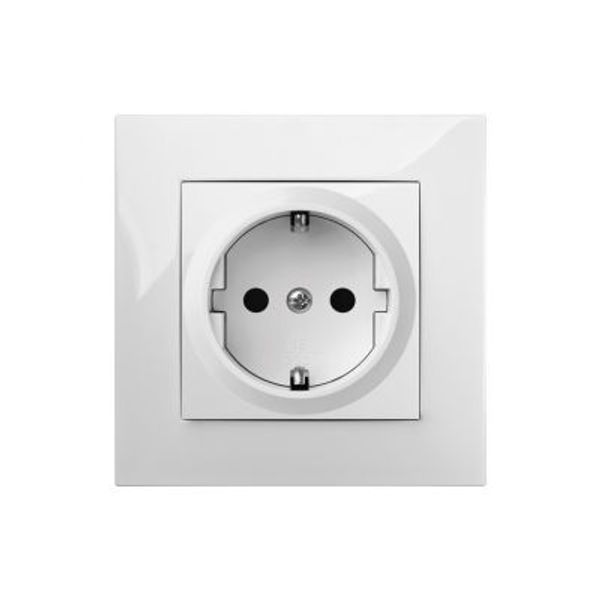 CARLA SCHUKO SOCKET 2P+Z WITH CHILD PROTECTION image 1