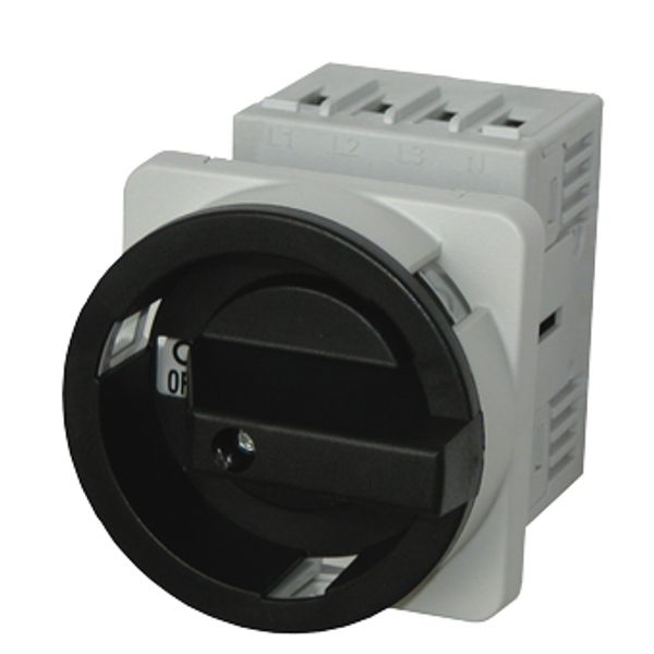 Main Switch 3-pole, 4 hole mounting, 20A, 7.5kW image 1