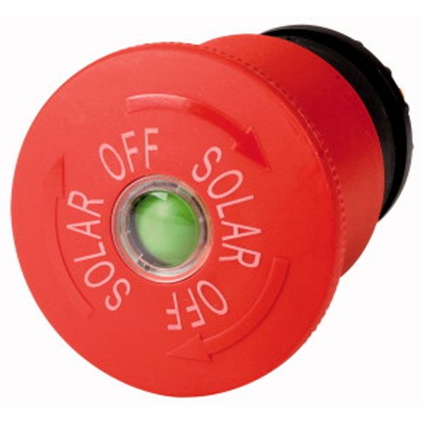 Fireman's switch, PV, with SOLAR laser inscribed image 1