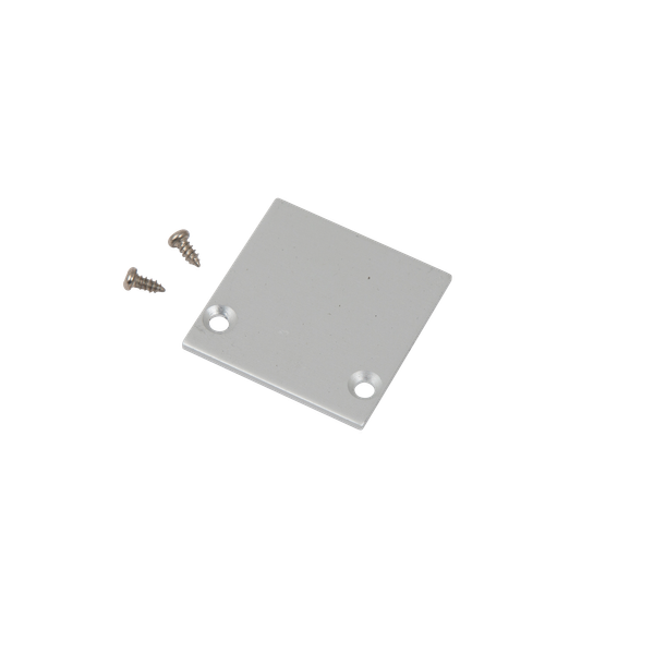 End Cap w/o hole for Suspended Profile 35x35mm IP20 Silver image 1