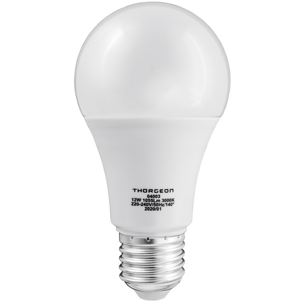 LED Light bulb 12W E27 A60 3000K 1055lm THORGEON image 1
