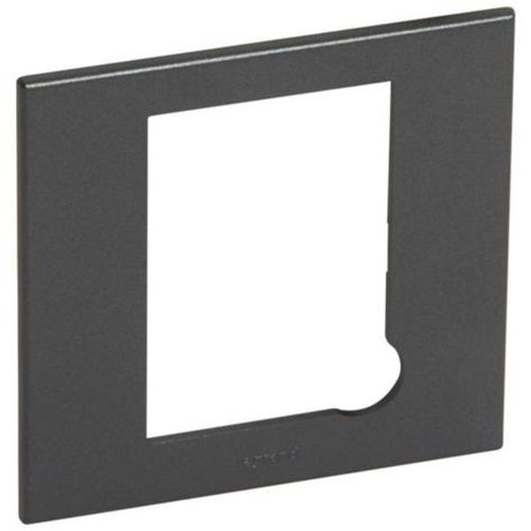 Arteor™ - Plate - BS - square - for fused connection units - Graphite image 1