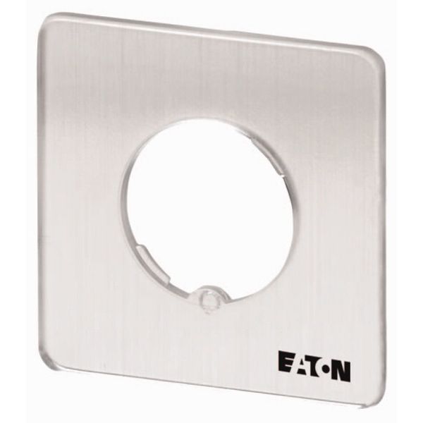 Front plate, For use with TM…/EZ, 29 x 29 (for frame 30 x 30) mm, Blank, can be engraved image 1
