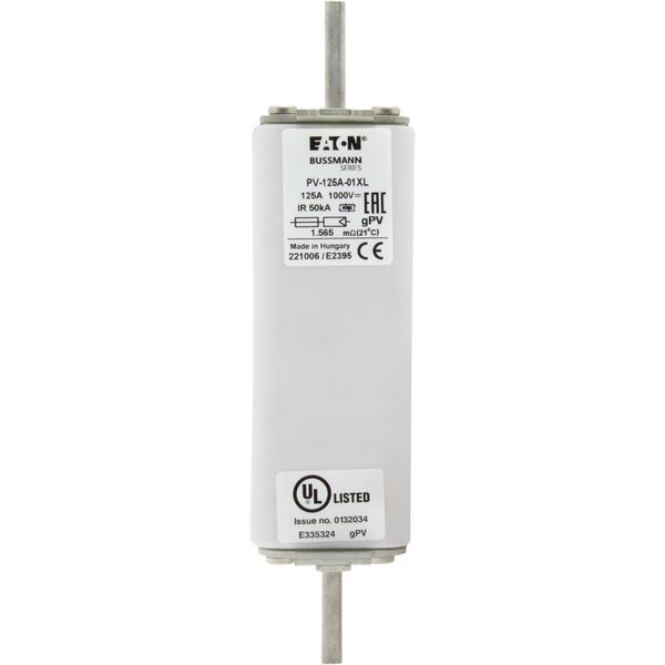 Fuse-link, high speed, 160 A, DC 1000 V, 01XL, gPV, UL, IEC, bolt-in image 18