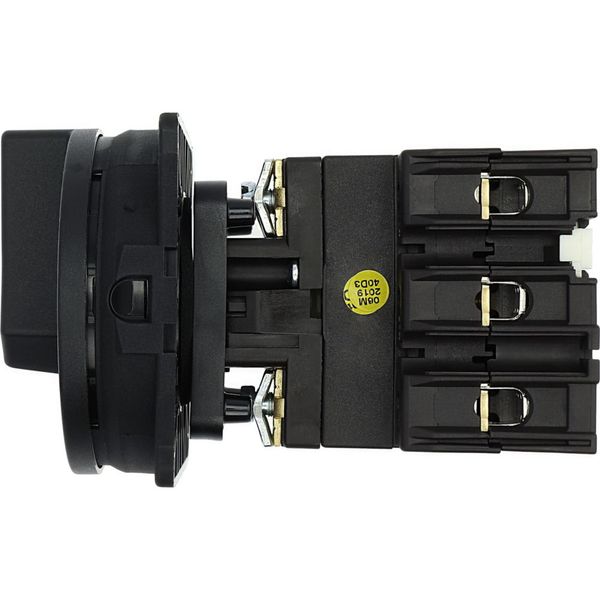 Main switch, P3, 100 A, rear mounting, 3 pole, STOP function, With black rotary handle and locking ring, Lockable in the 0 (Off) position image 15