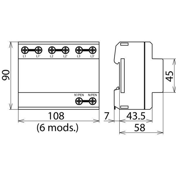 DEHNbloc H 3 lightning current arrester image 2