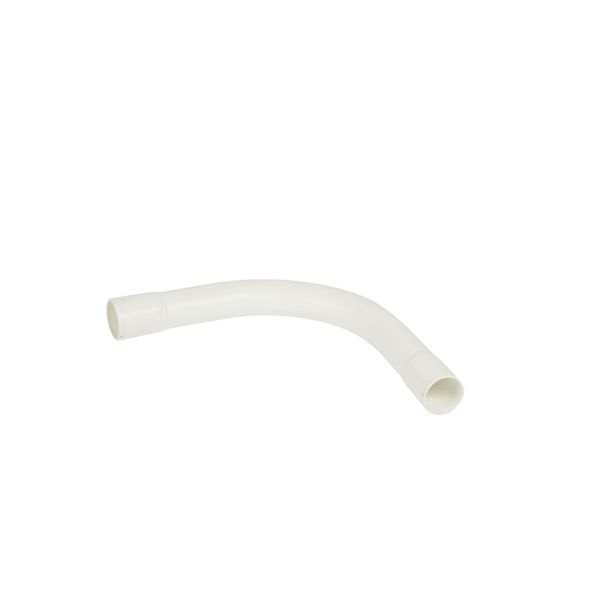 Large radius handlebar 90° IP44 Ø20mm and radius 70mm - white RAL9010 antimicrobial image 1