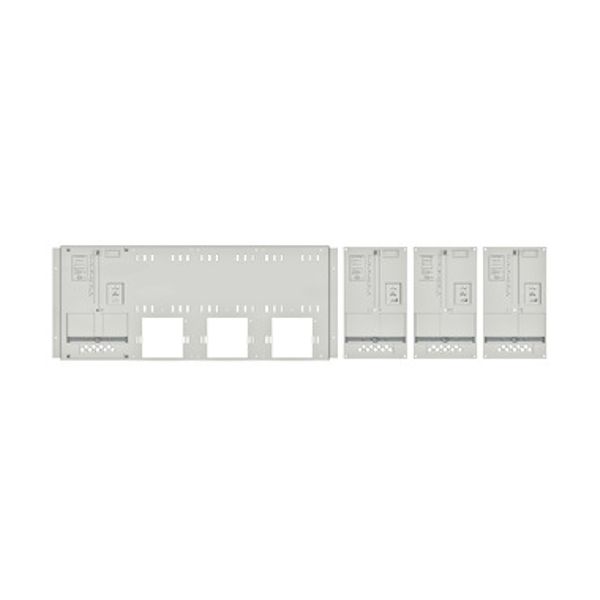 Set Meter box insert 1-row, 4 meter boards / 8 Modul heights image 1