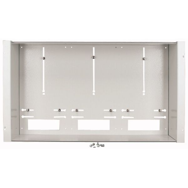 Meter trough H=400mm, 2 meter mounting units, for housing width 600mm, white image 1