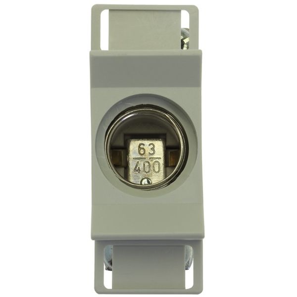 Fuse-base, LV, 63 A, AC 400 V, D02, 1P, IEC, DIN rail mount, suitable wire 2.5 - 25 mm2 image 2