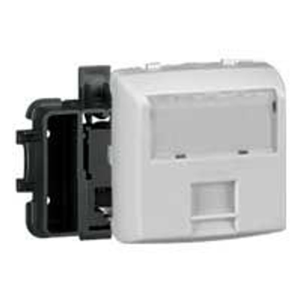 RJ45 socket category 5e UTP surface mounting composable 8 contacts white image 1