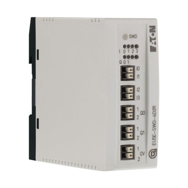 SWD I/O module, 24 V DC, 4 digital inputs, 2 digital relay outputs 3 A image 9
