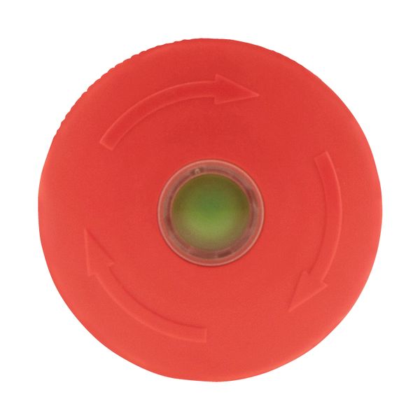 Emergency stop/emergency switching off pushbutton, RMQ-Titan, Palm shape, 45 mm, Non-illuminated, Turn-to-release function, Red, yellow, RAL 3000, wit image 13