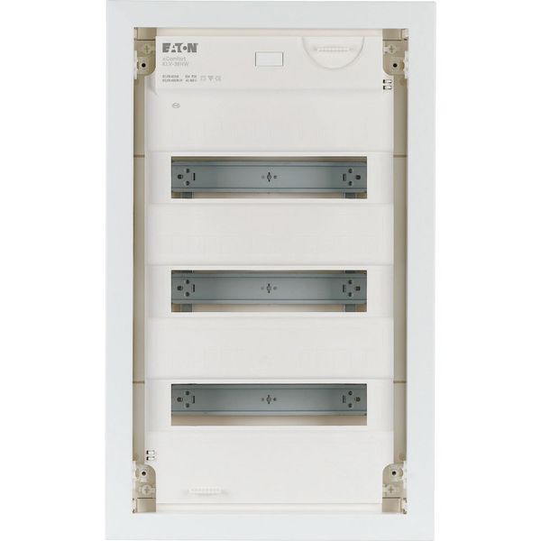 Hollow wall compact distribution board, 3-rows, super-slim sheet steel door image 7