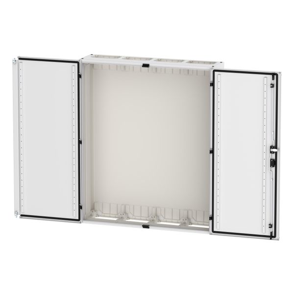 Wall-mounted enclosure EMC2 empty, IP55, protection class II, HxWxD=1250x1050x270mm, white (RAL 9016) image 9