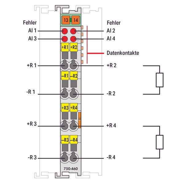 4-channel analog input For Ni1000/RTD resistance sensors light gray image 2