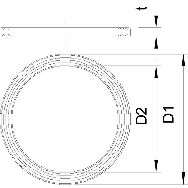107 F PG48 PE Connection thread sealing ring  PG48 image 2